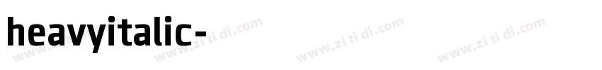 heavyitalic字体转换