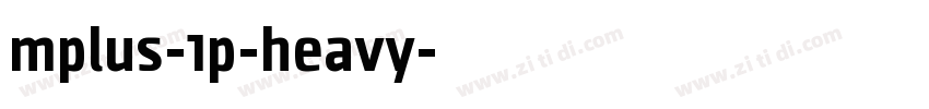mplus-1p-heavy字体转换