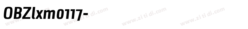 OBZlxm0117字体转换