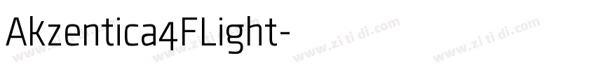 Akzentica4FLight字体转换