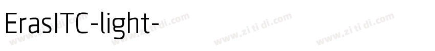 ErasITC-light字体转换