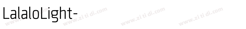 LalaloLight字体转换