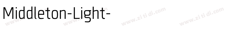Middleton-Light字体转换