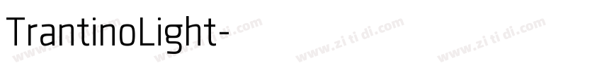 TrantinoLight字体转换