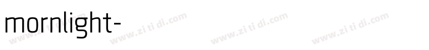 mornlight字体转换