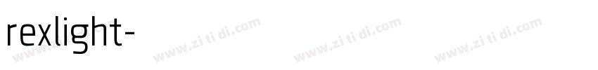 rexlight字体转换
