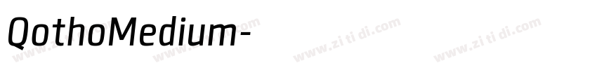 QothoMedium字体转换