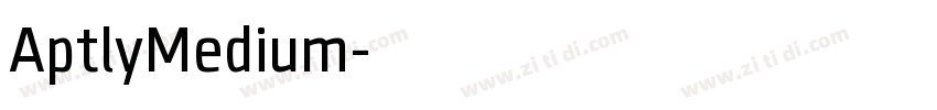 AptlyMedium字体转换