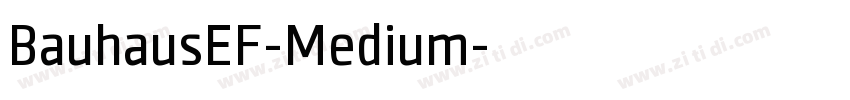 BauhausEF-Medium字体转换