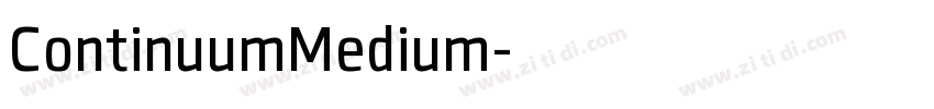 ContinuumMedium字体转换