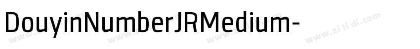 DouyinNumberJRMedium字体转换