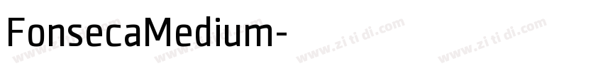 FonsecaMedium字体转换