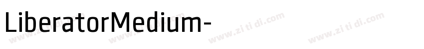 LiberatorMedium字体转换
