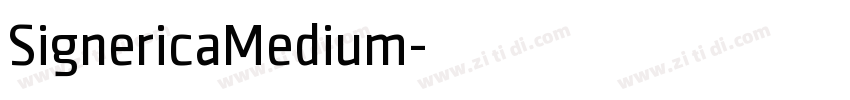 SignericaMedium字体转换
