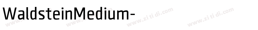 WaldsteinMedium字体转换