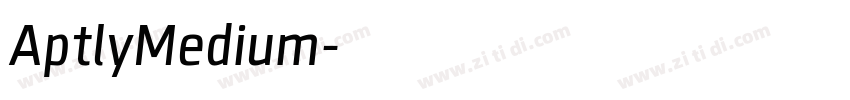 AptlyMedium字体转换