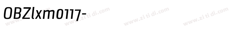 OBZlxm0117字体转换