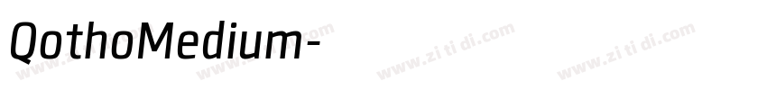 QothoMedium字体转换