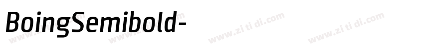 BoingSemibold字体转换 BoingSemibold字体转换
