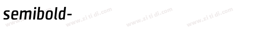 semibold字体转换