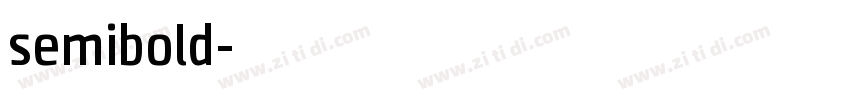 semibold字体转换