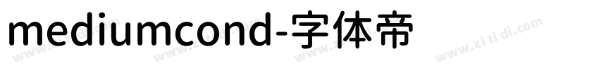 mediumcond字体转换