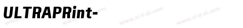 ULTRAPRint字体转换