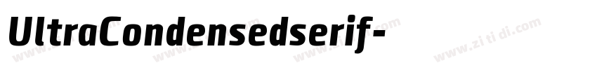 UltraCondensedserif字体转换