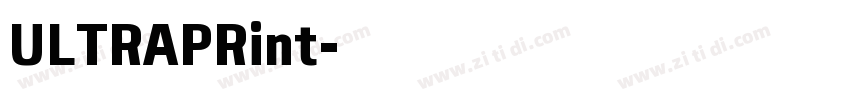 ULTRAPRint字体转换