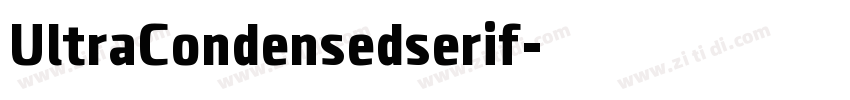 UltraCondensedserif字体转换