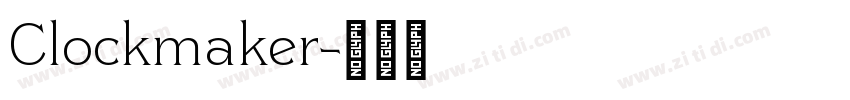 Clockmaker字体转换