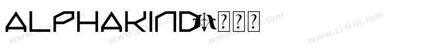 Alphakind字体转换