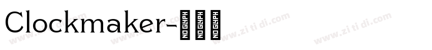 Clockmaker字体转换