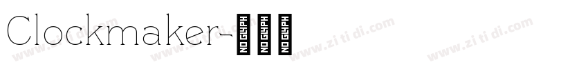 Clockmaker字体转换