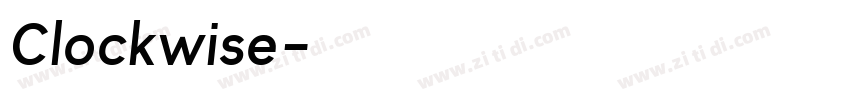 Clockwise字体转换