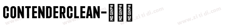 ContenderClean字体转换