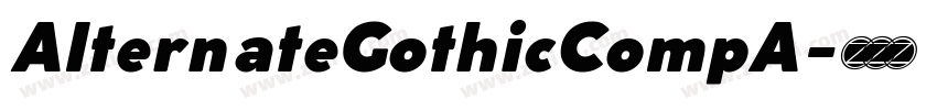 AlternateGothicCompA字体转换
