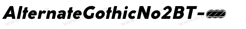 AlternateGothicNo2BT字体转换