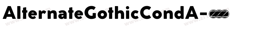 AlternateGothicCondA字体转换