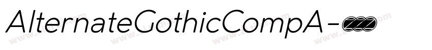 AlternateGothicCompA字体转换