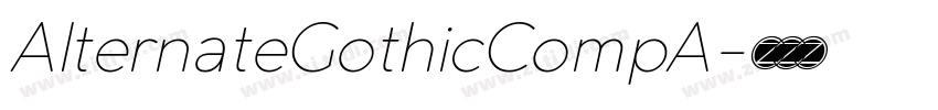 AlternateGothicCompA字体转换