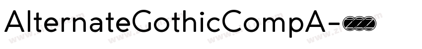 AlternateGothicCompA字体转换