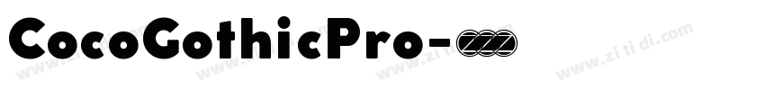 CocoGothicPro字体转换
