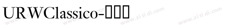 URWClassico字体转换