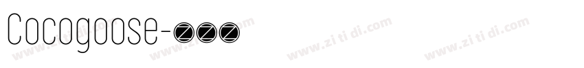 Cocogoose字体转换