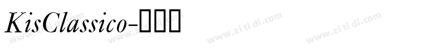 KisClassico字体转换