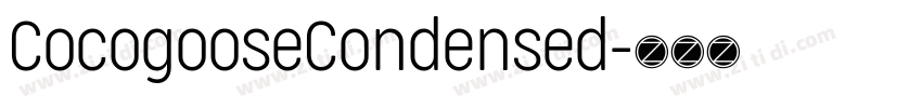 CocogooseCondensed字体转换