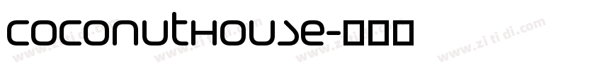 CoconutHouse字体转换
