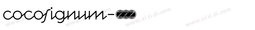 cocosignum字体转换