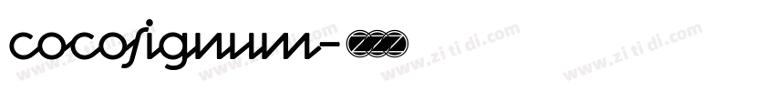 cocosignum字体转换